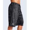 G Gradual Men’s 11″ Long Basketball Shorts with Zipper Pockets Drawstring Mesh Lightweight Gym Athletic Shorts for Men(Grey Camo)