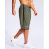 G Gradual Men’s 11″ Long Basketball Shorts with Zipper Pockets Drawstring Mesh Lightweight Gym Athletic Shorts for Men(Sage)