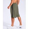 G Gradual Men’s 11″ Long Basketball Shorts with Zipper Pockets Drawstring Mesh Lightweight Gym Athletic Shorts for Men(Sage)