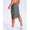 G Gradual Men’s 11″ Long Basketball Shorts with Zipper Pockets Drawstring Mesh Lightweight Gym Athletic Shorts for Men(Steel)