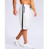 G Gradual Men’s 11″ Long Basketball Shorts with Zipper Pockets Drawstring Mesh Lightweight Gym Athletic Shorts for Men(White)