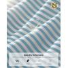 G Gradual Men’s Golf Polo Shirt Moisture Wicking Performance Sport Short Sleeve Striped Golf Shirt(Light Blue Stripe)
