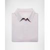 G Gradual Men’s Golf Polo Shirt Moisture Wicking Performance Sport Short Sleeve Striped Golf Shirt(Light Pink Blue Stripe)