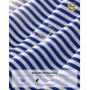 G Gradual Men’s Golf Polo Shirt Moisture Wicking Performance Sport Short Sleeve Striped Golf Shirt(Navy Blue Stripe)