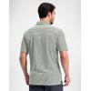 G Gradual Men’s Golf Polo Shirt Moisture Wicking Performance Sport Short Sleeve Striped Golf Shirt(Olive Stripe)