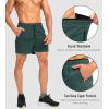 G Gradual Men’s Running Shorts with Zipper Pockets Quick Dry Gym Athletic Workout 5″ Shorts for Men(Army Green)