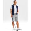 G Gradual Men’s Shorts 11″ Lightweight Casual Shorts for Men with 3 Pockets Summer Quick Dry Breathable Golf Shorts(Heather Bright Grey)