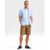 G Gradual Men’s Shorts 11″ Lightweight Casual Shorts for Men with 3 Pockets Summer Quick Dry Breathable Golf Shorts(Heather Dark Khaki)