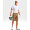G Gradual Men’s Shorts 11″ Lightweight Casual Shorts for Men with 3 Pockets Summer Quick Dry Breathable Golf Shorts(Heather Dark Khaki)