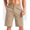 G Gradual Men’s Shorts 11″ Lightweight Casual Shorts for Men with 3 Pockets Summer Quick Dry Breathable Golf Shorts(Heather Khaki)