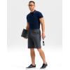G Gradual Men’s Shorts 11″ Lightweight Casual Shorts for Men with 3 Pockets Summer Quick Dry Breathable Golf Shorts(Heather Steel Gray)