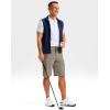 G Gradual Men’s Shorts 11″ Lightweight Casual Shorts for Men with 3 Pockets Summer Quick Dry Breathable Golf Shorts(Heather Tan)