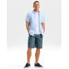 G Gradual Men’s Shorts 11″ Lightweight Casual Shorts for Men with 3 Pockets Summer Quick Dry Breathable Golf Shorts(Indigo)