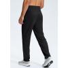G Gradual Men’s Sweatpants with Zipper Pockets Lightweight Mesh Athletic Pants for Men Open Bottom Workout Gym Running(Black)