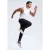 G Gradual Men’s Sweatpants with Zipper Pockets Lightweight Mesh Athletic Pants for Men Open Bottom Workout Gym Running(Black)