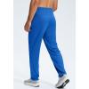 G Gradual Men’s Sweatpants with Zipper Pockets Lightweight Mesh Athletic Pants for Men Open Bottom Workout Gym Running(Blue)