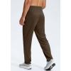 G Gradual Men’s Sweatpants with Zipper Pockets Lightweight Mesh Athletic Pants for Men Open Bottom Workout Gym Running(Brown)