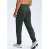 G Gradual Men’s Sweatpants with Zipper Pockets Lightweight Mesh Athletic Pants for Men Open Bottom Workout Gym Running(Dark Olive)