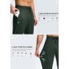 G Gradual Men’s Sweatpants with Zipper Pockets Lightweight Mesh Athletic Pants for Men Open Bottom Workout Gym Running(Dark Olive)