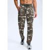 G Gradual Men’s Sweatpants with Zipper Pockets Lightweight Mesh Athletic Pants for Men Open Bottom Workout Gym Running(Green Camo)