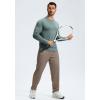 G Gradual Men’s Sweatpants with Zipper Pockets Lightweight Mesh Athletic Pants for Men Open Bottom Workout Gym Running(Light Brown)