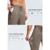 G Gradual Men’s Sweatpants with Zipper Pockets Lightweight Mesh Athletic Pants for Men Open Bottom Workout Gym Running(Light Brown)