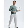 G Gradual Men’s Sweatpants with Zipper Pockets Lightweight Mesh Athletic Pants for Men Open Bottom Workout Gym Running(Light Grey)