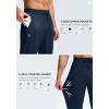 G Gradual Men’s Sweatpants with Zipper Pockets Lightweight Mesh Athletic Pants for Men Open Bottom Workout Gym Running(Navy)