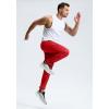 G Gradual Men’s Sweatpants with Zipper Pockets Lightweight Mesh Athletic Pants for Men Open Bottom Workout Gym Running(Red)