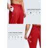 G Gradual Men’s Sweatpants with Zipper Pockets Lightweight Mesh Athletic Pants for Men Open Bottom Workout Gym Running(Red)