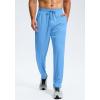G Gradual Men’s Sweatpants with Zipper Pockets Lightweight Mesh Athletic Pants for Men Open Bottom Workout Gym Running(Sky Blue)