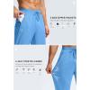 G Gradual Men’s Sweatpants with Zipper Pockets Lightweight Mesh Athletic Pants for Men Open Bottom Workout Gym Running(Sky Blue)