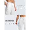 G Gradual Men’s Sweatpants with Zipper Pockets Lightweight Mesh Athletic Pants for Men Open Bottom Workout Gym Running(White)