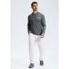 G Gradual Men’s Sweatpants with Zipper Pockets Lightweight Mesh Athletic Pants for Men Open Bottom Workout Gym Running(White)