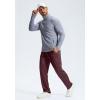 G Gradual Men’s Sweatpants with Zipper Pockets Lightweight Mesh Athletic Pants for Men Open Bottom Workout Gym Running(Wine)