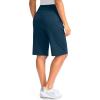 G Gradual Women’s 12″ Bermuda Long Shorts with Pockets High Waisted Stretch Knee Length Shorts for Women Summer Walking(Borealis Green)