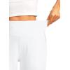 G Gradual Women’s 12″ Bermuda Long Shorts with Pockets High Waisted Stretch Knee Length Shorts for Women Summer Walking(C-white)