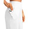 G Gradual Women’s 12″ Bermuda Long Shorts with Pockets High Waisted Stretch Knee Length Shorts for Women Summer Walking(C-white)