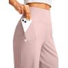 G Gradual Women’s 12″ Bermuda Long Shorts with Pockets High Waisted Stretch Knee Length Shorts for Women Summer Walking(Heartbeat Pink)