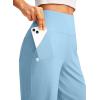 G Gradual Women’s 12″ Bermuda Long Shorts with Pockets High Waisted Stretch Knee Length Shorts for Women Summer Walking(Pure Blue)