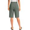 G Gradual Women’s 12″ Bermuda Long Shorts with Pockets High Waisted Stretch Knee Length Shorts for Women Summer Walking(Sage)