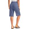 G Gradual Women’s 12″ Bermuda Long Shorts with Pockets High Waisted Stretch Knee Length Shorts for Women Summer Walking(Universe Blue)