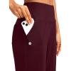 G Gradual Women’s 12″ Bermuda Long Shorts with Pockets High Waisted Stretch Knee Length Shorts for Women Summer Walking(Wine)