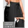 G Gradual Women’s 13″ Long Hiking Shorts with Zipper Pocket Lightweight Quick Dry Knee Length Bermuda Shorts for Women(Black)