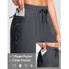 G Gradual Women’s 13″ Long Hiking Shorts with Zipper Pocket Lightweight Quick Dry Knee Length Bermuda Shorts for Women(Dark Grey)