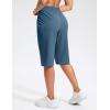 G Gradual Women’s 13″ Long Hiking Shorts with Zipper Pocket Lightweight Quick Dry Knee Length Bermuda Shorts for Women(Dusty Blue)