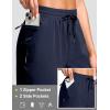 G Gradual Women’s 13″ Long Hiking Shorts with Zipper Pocket Lightweight Quick Dry Knee Length Bermuda Shorts for Women(Navy)