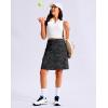 G Gradual Women’s 20″ Knee Length Golf Skirt Skort 4 Side Pockets Stretch High Waisted Tummy Control Skirt with Short(Black Camo)