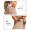 G Gradual Women’s 20″ Knee Length Golf Skirt Skort 4 Side Pockets Stretch High Waisted Tummy Control Skirt with Short(Khaki)