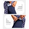 G Gradual Women’s 20″ Knee Length Golf Skirt Skort 4 Side Pockets Stretch High Waisted Tummy Control Skirt with Short(Navy Circle)